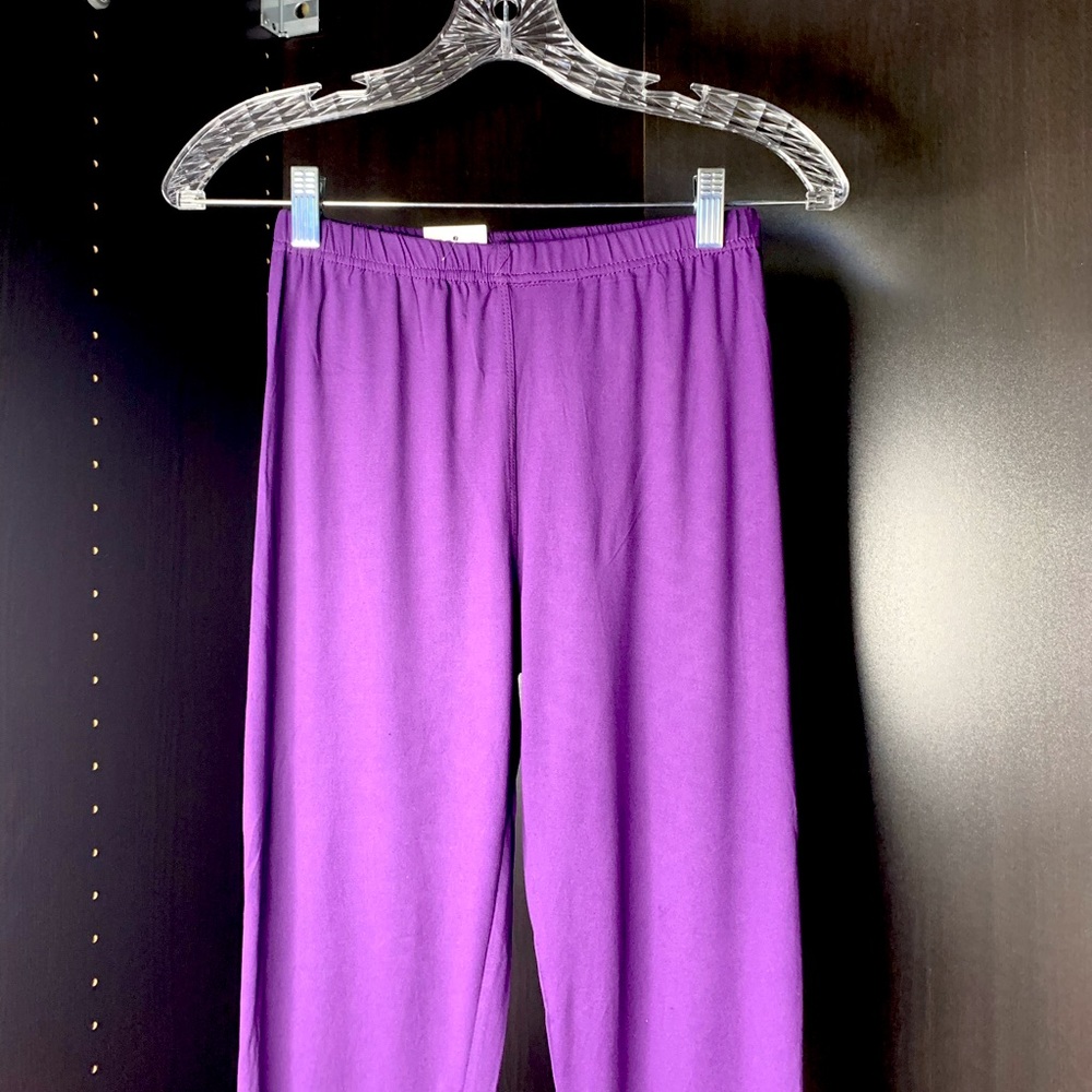 DOCELE Women High Waist Leggings Purple